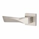 image 4 of Golden Grace Modern Aura Euro Lock Door Handles in Satin Nickel Finish with 70mm Key and Barrell Grey
