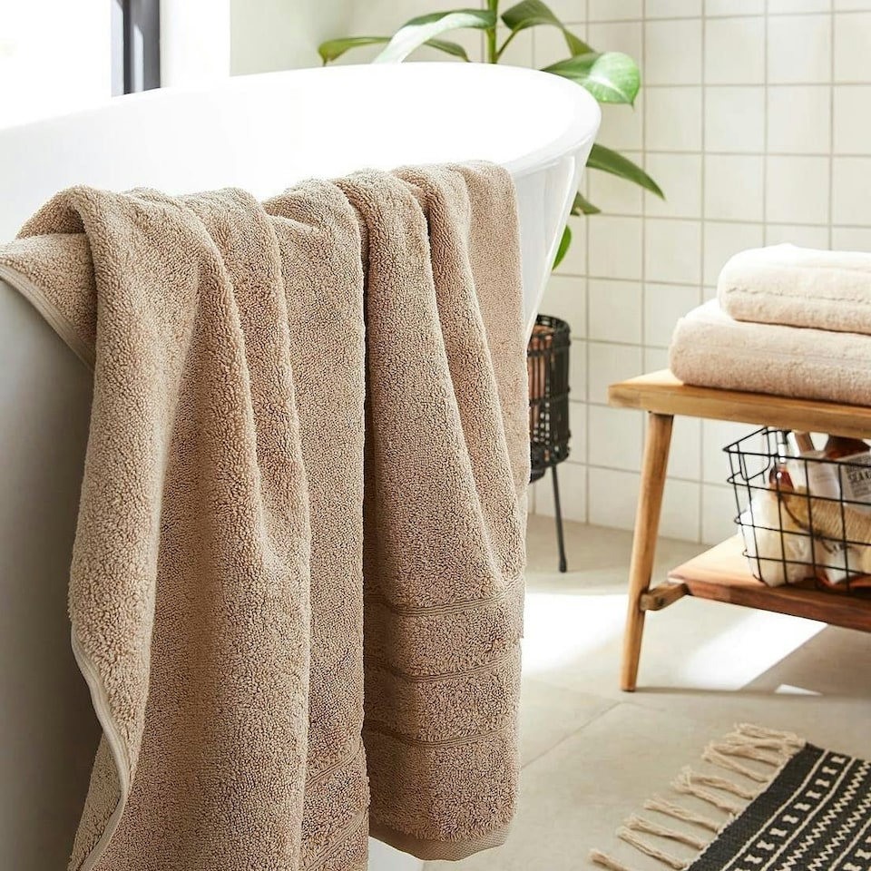 image 1 of Hotel Luxury Heavyweight 800GSM Towels - 100% Cotton Brown | Stone | Hand towel