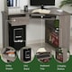 image 5 of HOMCOM L-Shaped Corner Computer Desk with 2 Shelves Worktop Grey