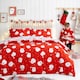 image 7 of Fusion Happy Santa Duvet Cover Set Red