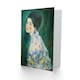 image 2 of Gustav Klimt Art Card Portrait of a Lady in Floral Dress