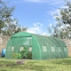 image 2 of Outsunny 6 x 3M Polytunnel Walk-in Garden Greenhouse with Zip Door and Windows