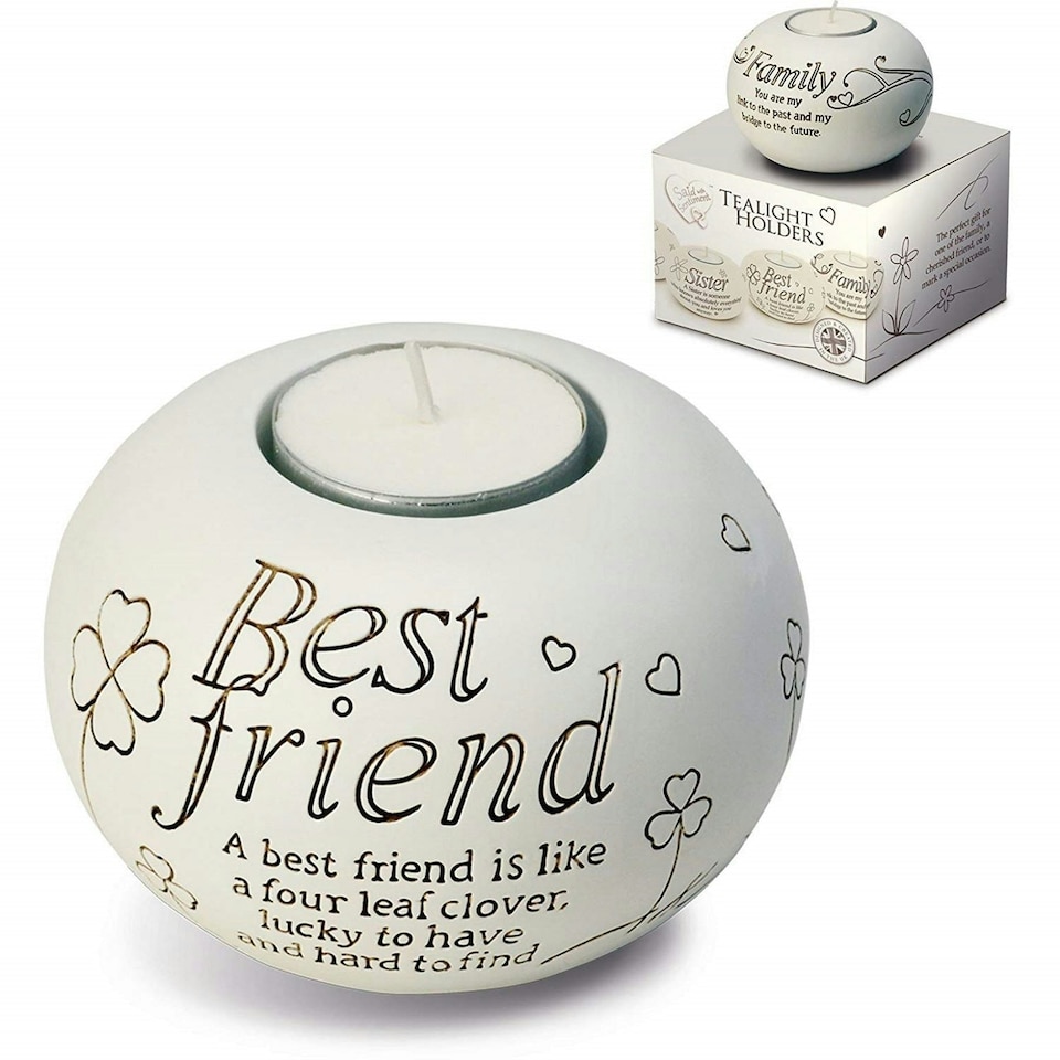Said with Sentiment Tealight Holder  - Best Friend | Multi