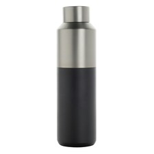 XD Collection Fluid Recycled Stainless Steel 600ml Water Bottle - Black - One Size Black | One Size