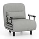 image 1 of COSTWAY 3-in-1 Convertible Sofa Bed Sleeper Chair Grey Grey