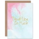 image 1 of So Much Pink Gold Typography Watercolour Thank You Card