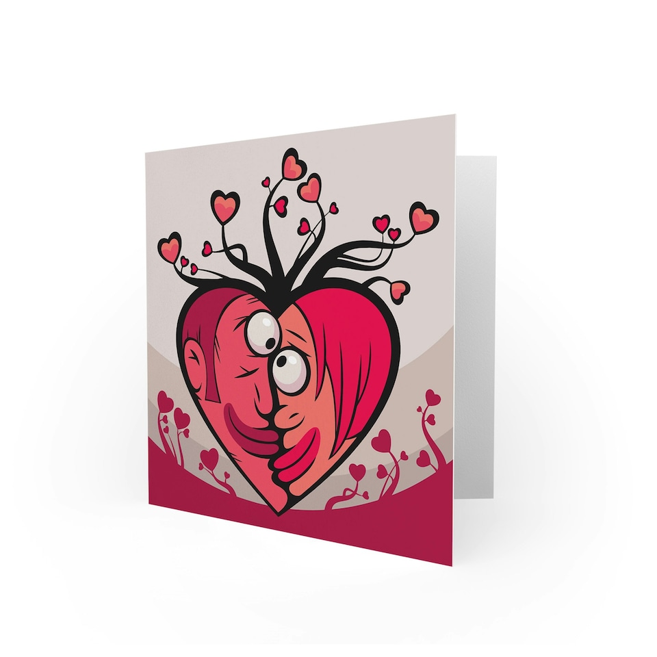 image 1 of Love Valentine Romance Hearts Couples Anniversary Valentines Day Card