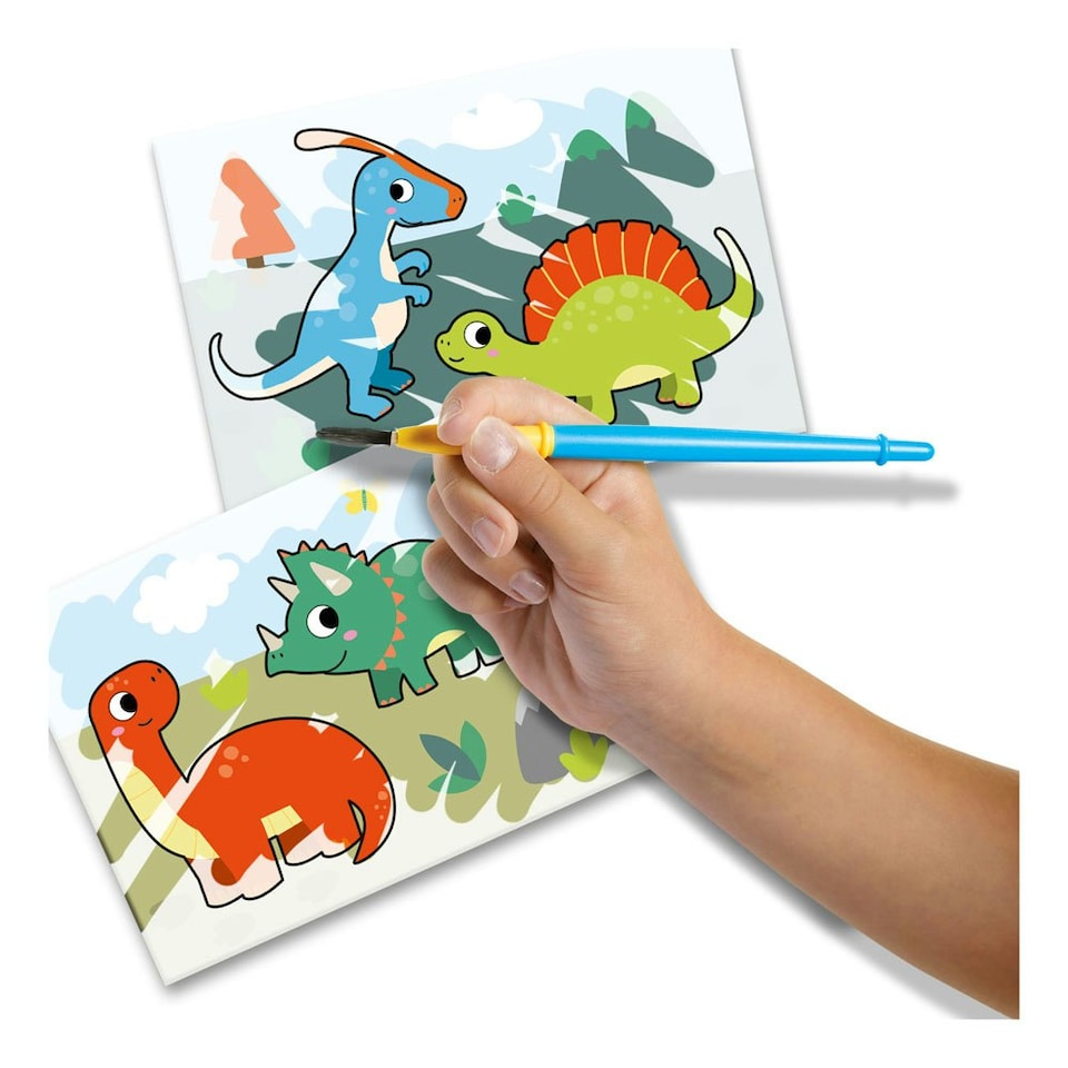image 1 of SES CREATIVE Dinos Colouring with Water Painting Set