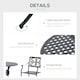 image 4 of Outsunny Round Aluminium Outdoor Garden Dining Table with Hole