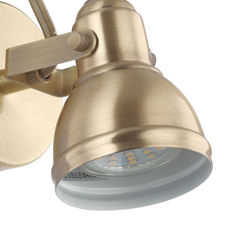 image 1 of Unique Industrial Designed Antique Brass Wall Spot Light with Switch | Gold | Antique Brass | 1
