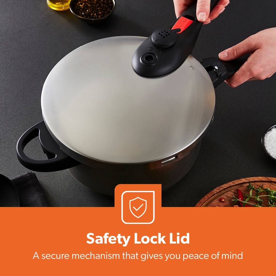 image 1 of GEEPAS 4L Stainless Steel Pressure Cooker