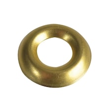 Forgefix Screw Cup Washers, Polished Brass, Forgepack - Polished Brass - No.10 ForgePack 20