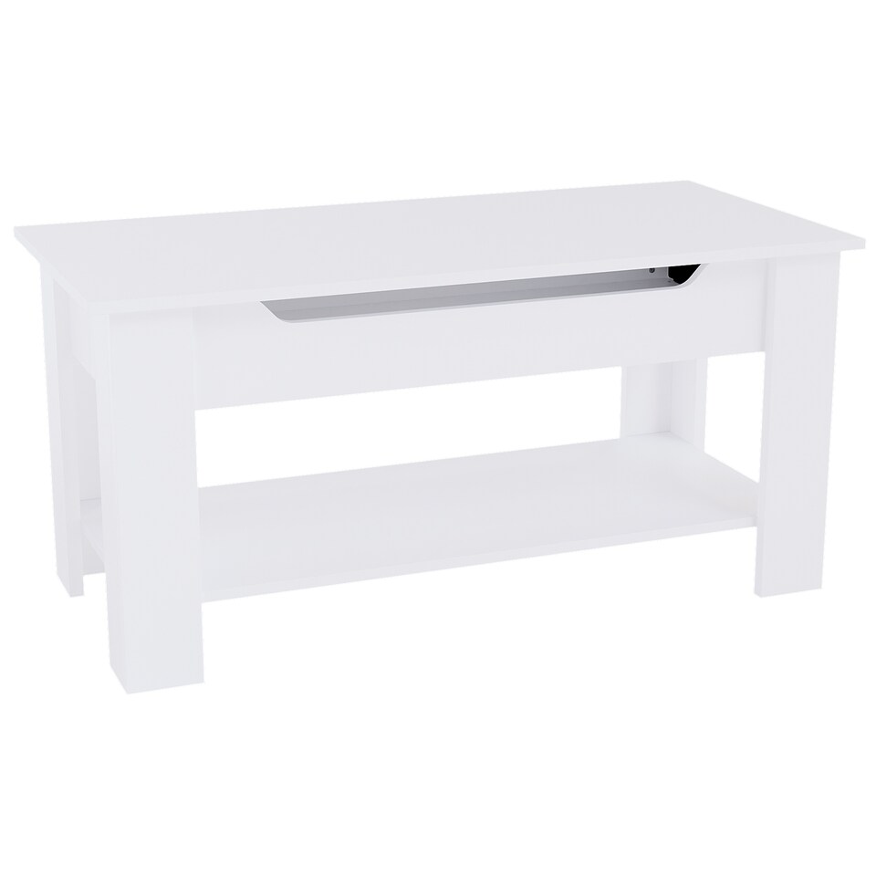image 1 of Vida Designs Lift Up Coffee Table With Storage Compartment & Shelf, White