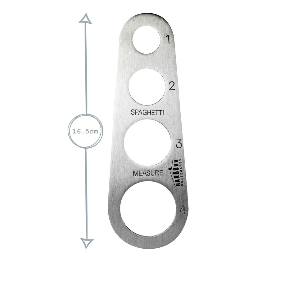image 1 of Harbour Housewares Stainless Steel Spaghetti Measure - Silver