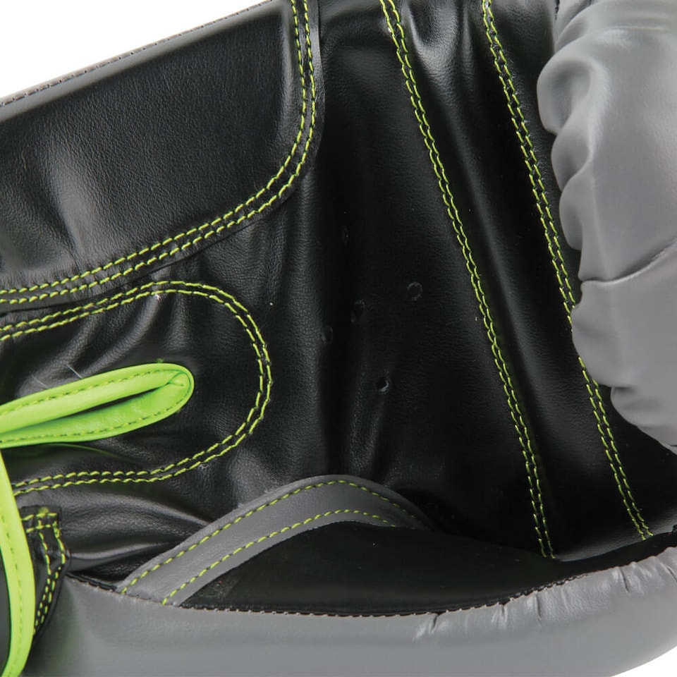 image 1 of Fitness Mad 12oz Sparring Gloves, Green/Grey | Multi | 12oz