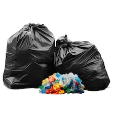 50 Black Large 80L Refuse Sacks 140 Gauge Garbage Bin Liners For Indoor & Outdoor Use