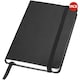 image 2 of JournalBooks Classic Pocket A6 Notebook (Pack of 2) - Solid Black - 14.2 x 9.3 x 1.4 cm