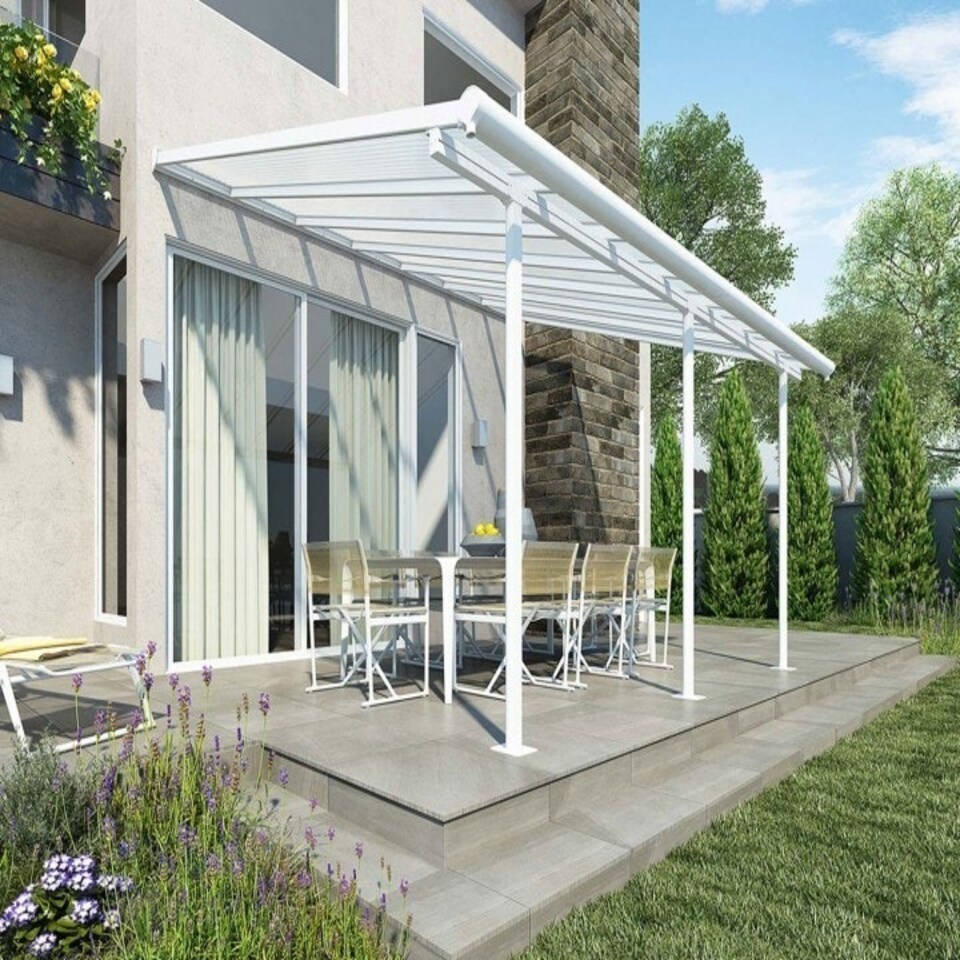 image 1 of Patio Cover Sierra 3 x 4.25 Clear - Polycarbonate - L434 x W299 x H305 cm - White White