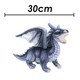 image 6 of Dragon Grey Soft Toy Realistic Looking Dragon Plushe Cuddly Fantasy 30cm Grey
