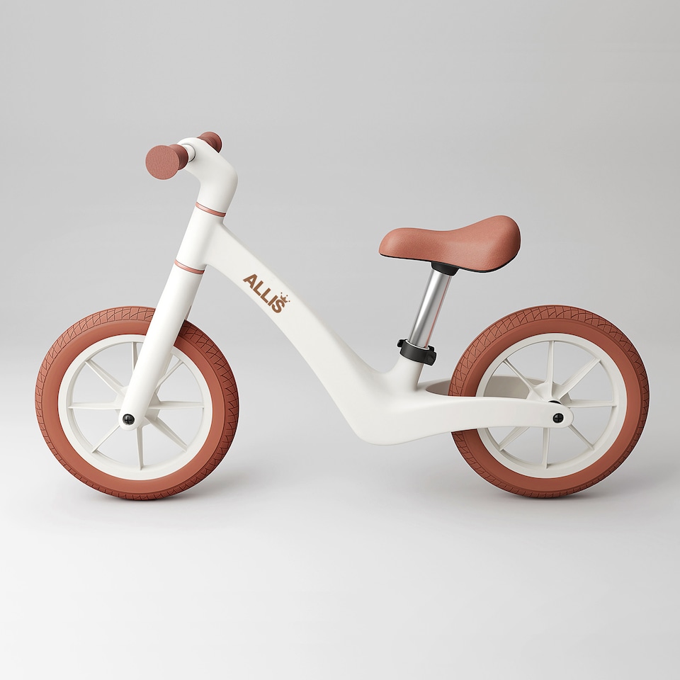 image 1 of Allis Lumi Balance Bike for 2 Year Olds - White