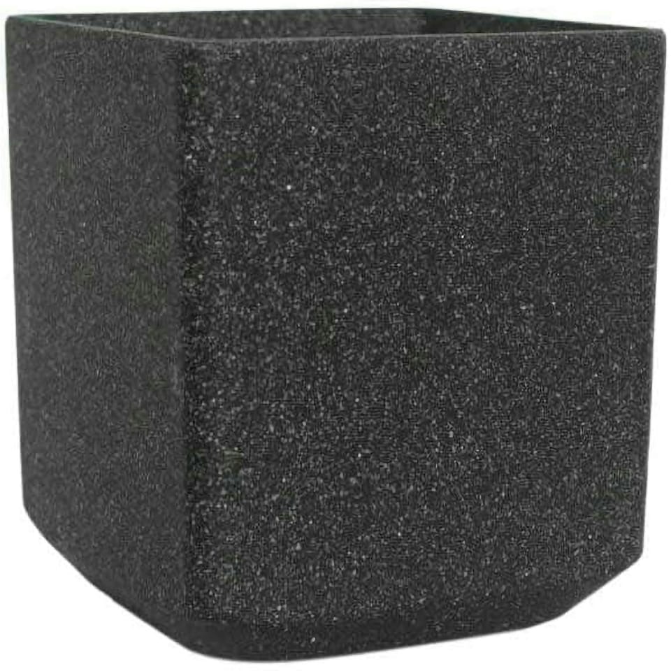 image 1 of Primrose Garden Cube Square Flower Pot Recycled Planter Black 35 x 35 x 35 cm