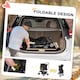 image 8 of PawHut Pet Stroller Carrier Foldable Deluxe Jogger Walk Travel Dog Cat Black