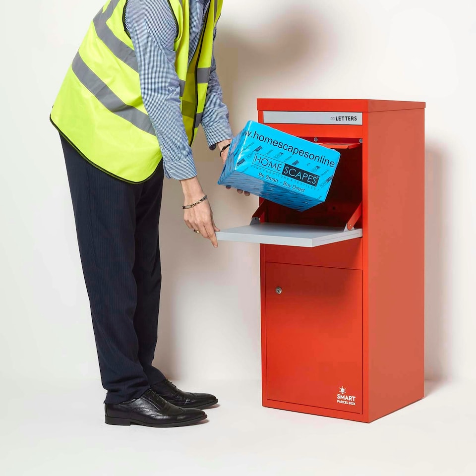 image 1 of SMART PARCEL BOX® Large Front & Rear Access Red Red