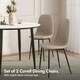image 3 of VonHaus Cavell Cord Textured Set of 2 Dining Chairs