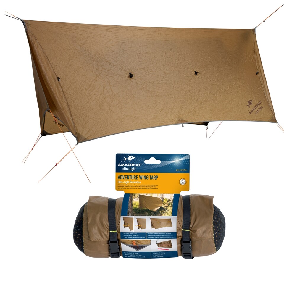 image 1 of Amazonas Camping Hammock Wing Tarp – Adventure
