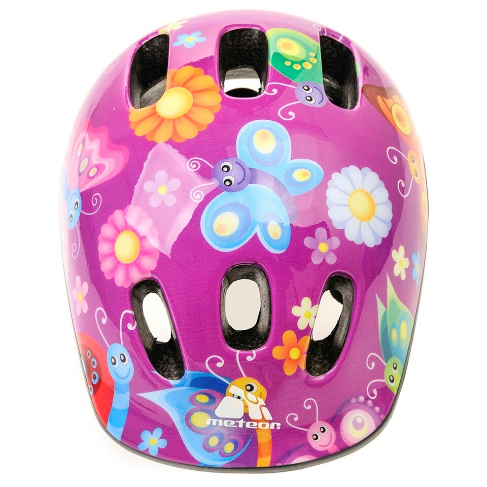 image 1 of Helmet for Kids Toddlers – Lightweight Adjustable Bike Helmet for Boys & Girls – Safety Crash Protection for Cycling, Scooter, Skateboard – MV62 Pink | Butterfly | S