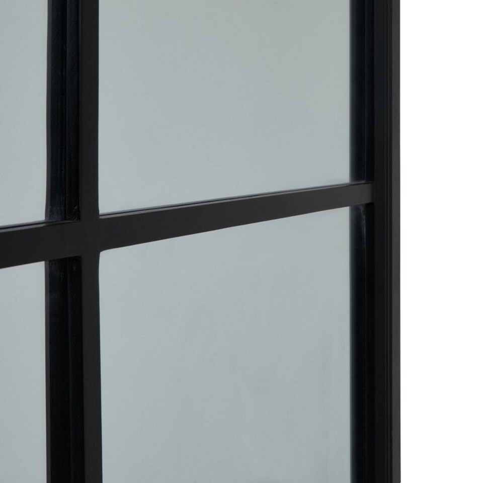 image 1 of XL Window Mirror - Wood - L4 x W112 x H170 cm - Black/Brown Brown