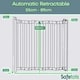 image 4 of Bettacare Automatic Folding Retractable Dog Gate, 55cm - 89cm, White, Folding Stair Gate for Pets, Retractable Dog Safety Gate
