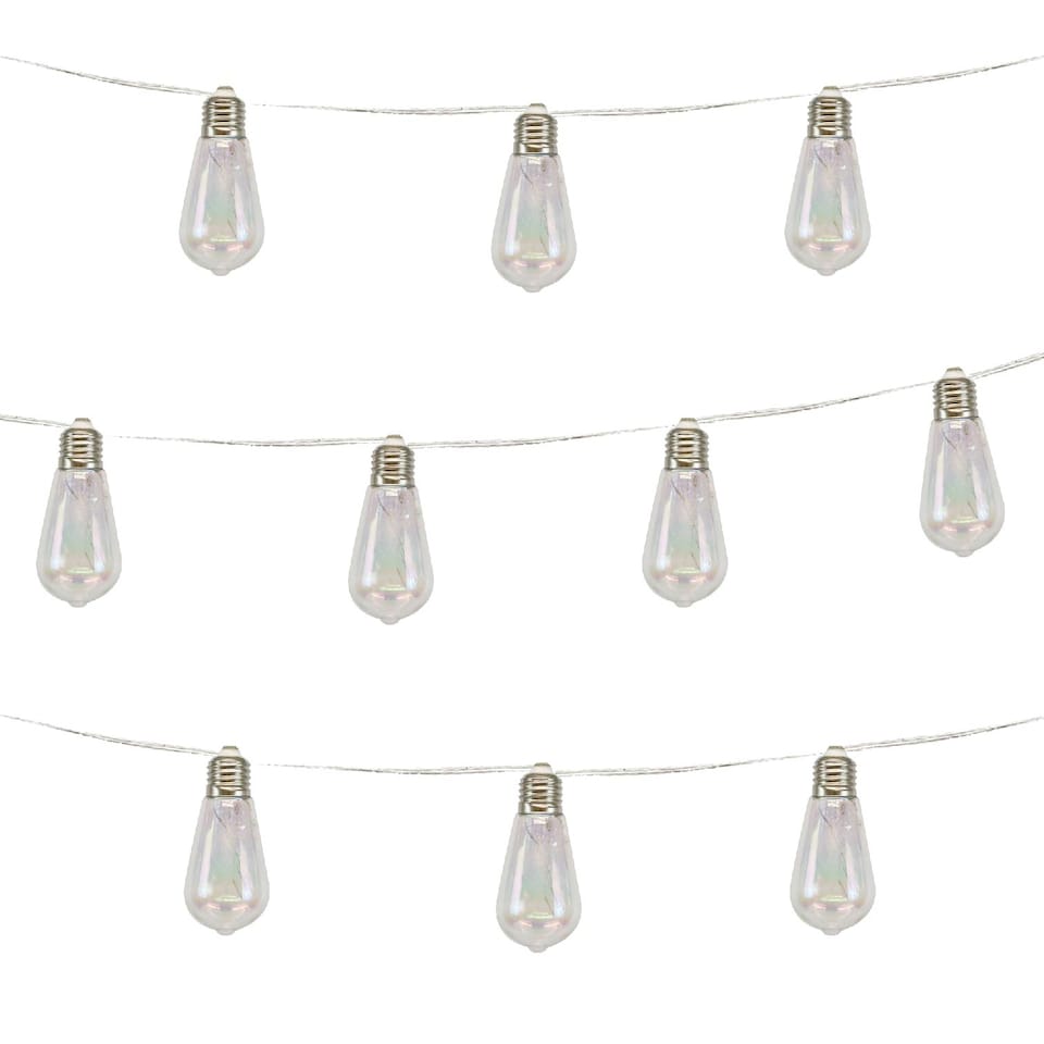image 1 of Gardenwize 2m Solar LED Tubular Bulb String Lights Outdoor