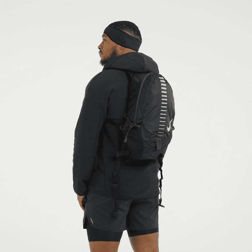image 1 of Nike Run Commuter Backpack - Black/Silver - One Size