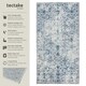 image 2 of Vintage Rug Amara - faded design, machine washable, short pile & non-slip underside Blue | 150 x 80 cm
