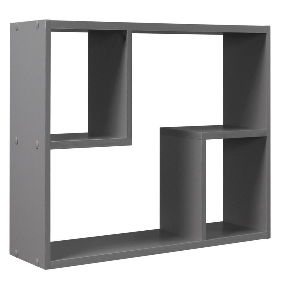 image 1 of Modular Wall Mounted Shelf Unit Brown | Unit Colour: Oak