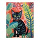 image 3 of Henri Matisse Style Cat Jungle Acrylic Home Decor Black Framed Wall Art Print A4