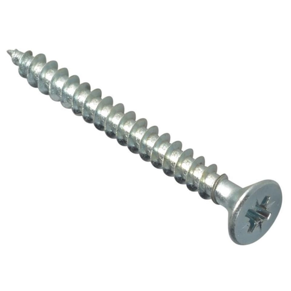 Forgefix Multi-purpose Screws, Pozi, Csk, Zp - Multi Colour - 5 x 50mm