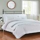 image 3 of Richmond Polycotton Luxury Duvet Cover Set With Pillowcase | White | King | 1