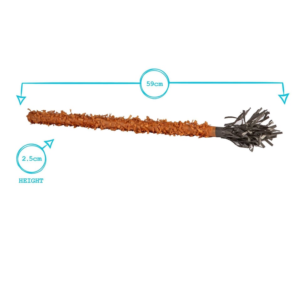 image 1 of Pinatas Halloween Pumpkin Cardboard Pinata, Stick and Blindfold Set - W35cm x D10cm x H35.5cm - Orange