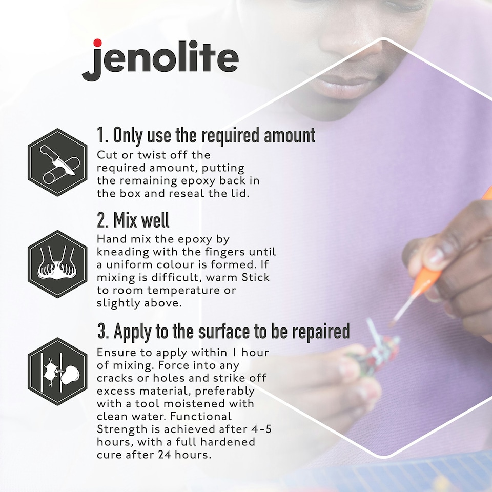 image 1 of Jenolite Kneadatite Blue/Yellow Green Stuff 36 Inch