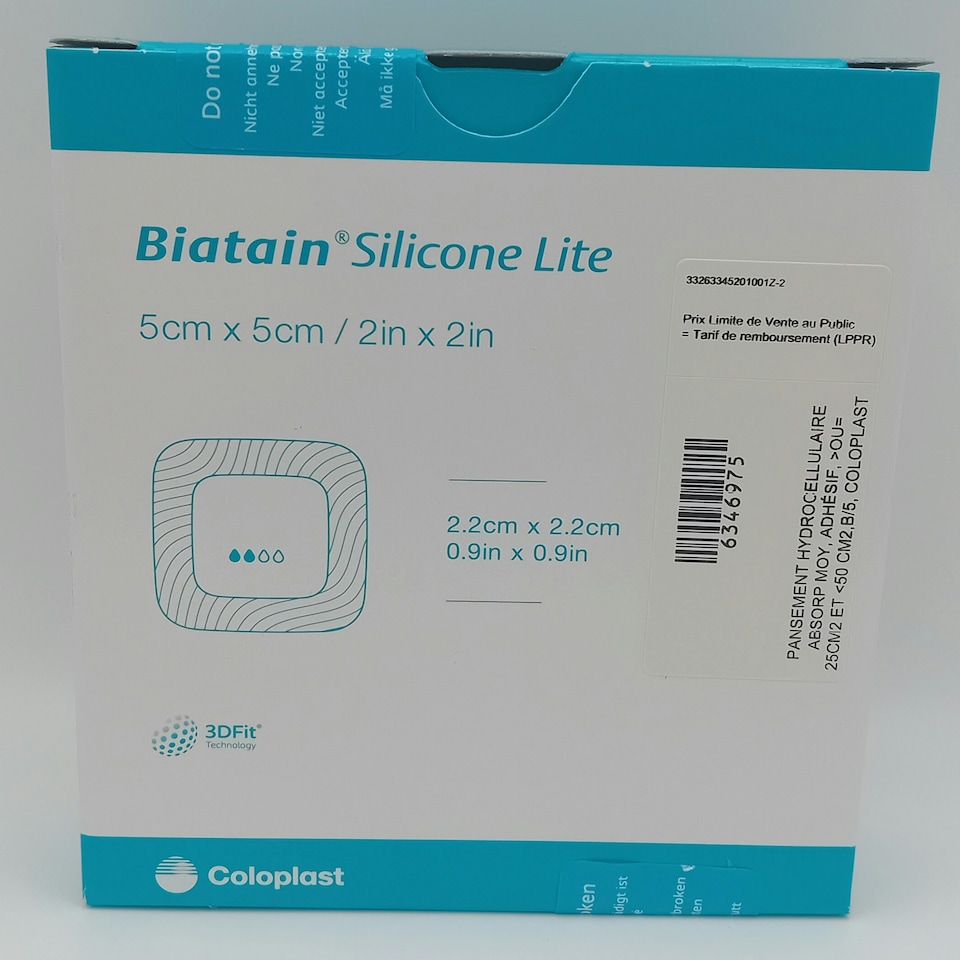 image 1 of Biatain Silicone Lite Foam Dressing 5cm x 5cm – Box of 5