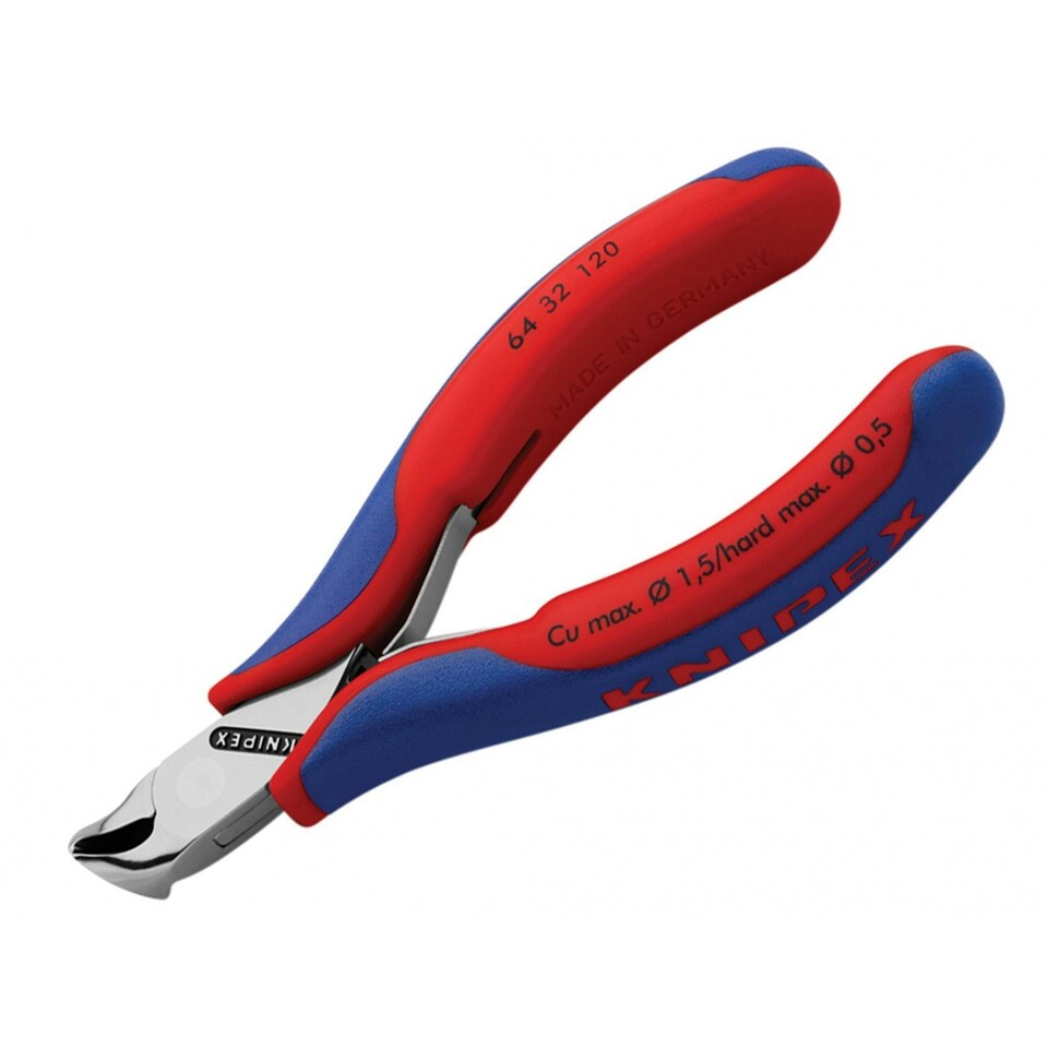 Knipex Electronic End Cutting Nippers - Multi Colour - 120mm, Head Angle 27