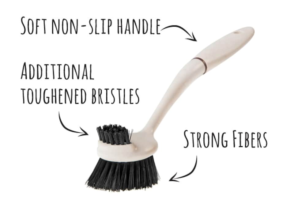image 1 of Greener Cleaner Dish Brush - turquoise