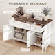 image 3 of HOMCOM Sideboard with Drawers and Adjustable Shelves, White
