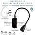 image 5 of CGC MATILDA Black Adjustable Flexible Neck LED Rechargeable Magnetic USB-C Bedside Wall Light