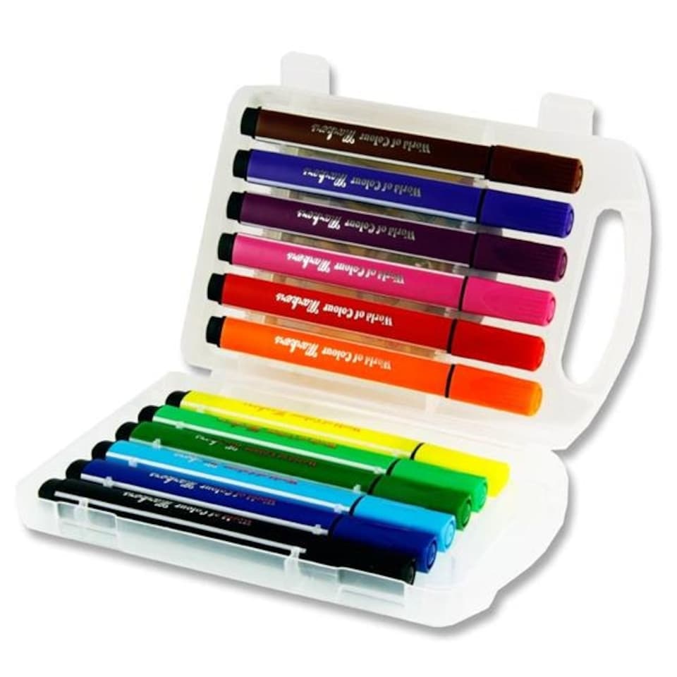 image 1 of Box of 12 Washable Markers by World of Colour