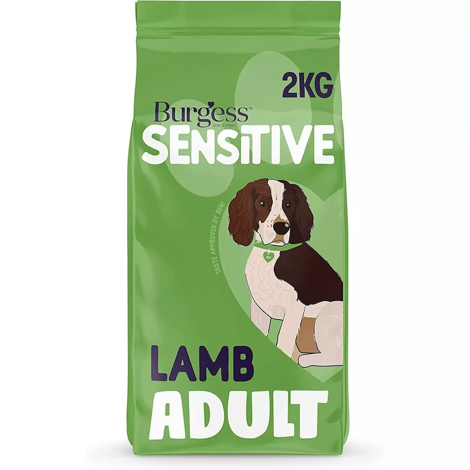 image 1 of Burgess Sensitive Adult Dog Food With Lamb And Rice - 2KG