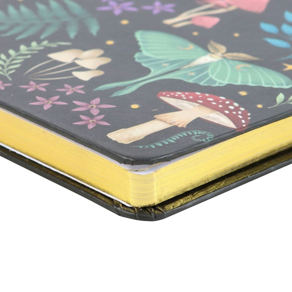 image 1 of Something Different Forest Print A5 Notebook - Black/Multicoloured - One Size