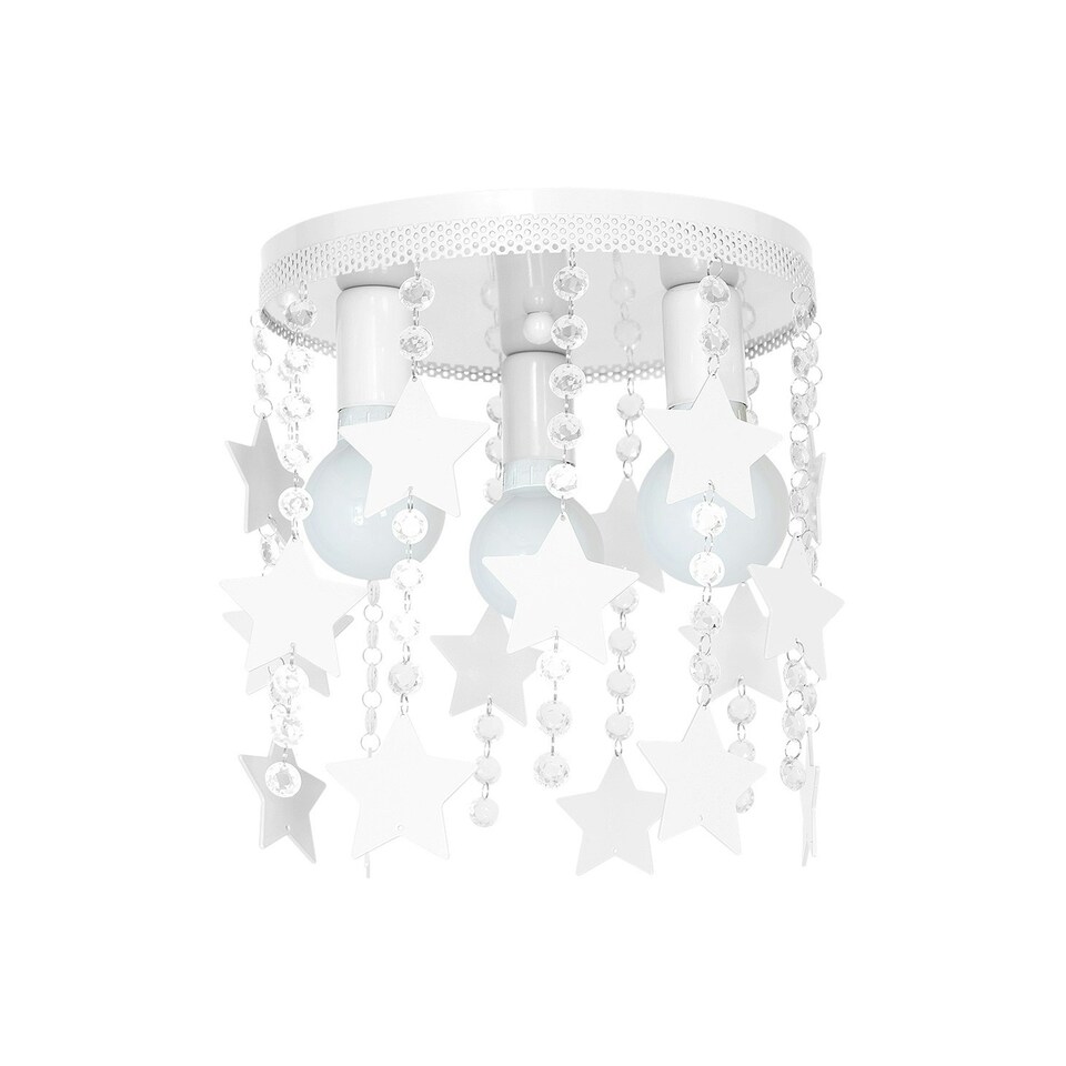 image 1 of Milagro Ceiling Lamp Star 3XE27 White
